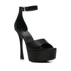 Givenchy 4G Liquid Platform Sandals Heels in Black 39